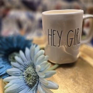 16 oz. RAE DUNN mug~handpoured single wood wick 100% Soy Candle~Banana Bread